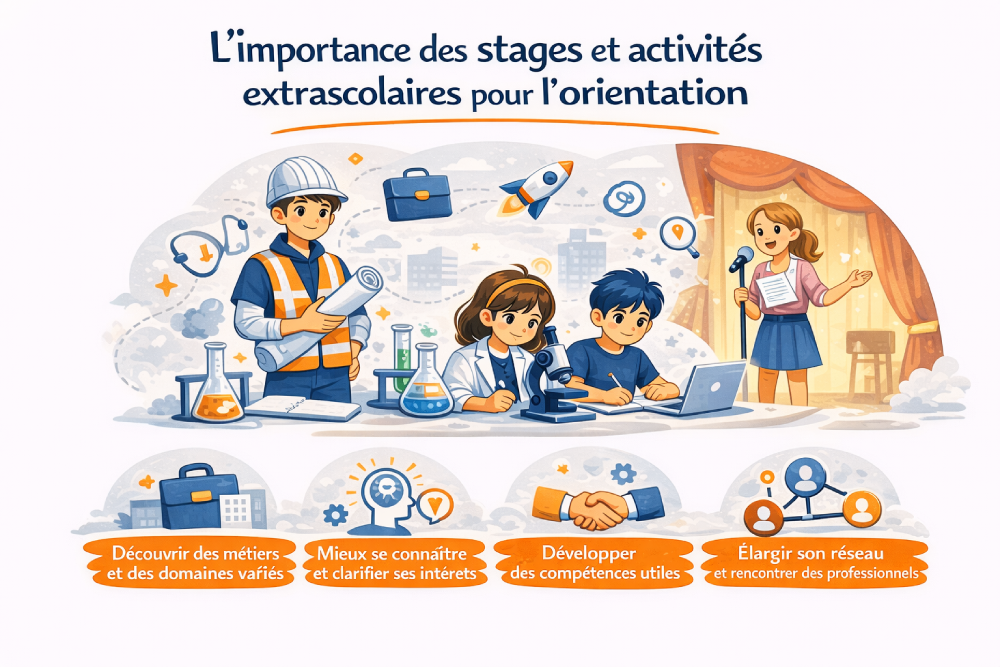 L’importance des stages et activités extrascolaires pour l’orientation