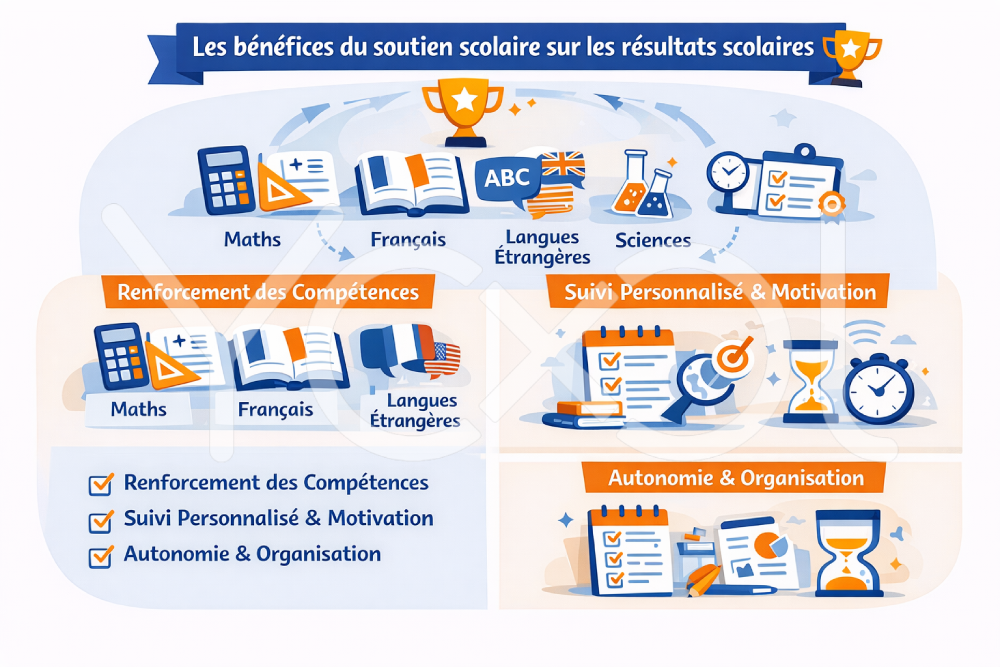 Les bénéfices du soutien scolaire sur les résultats scolaires
