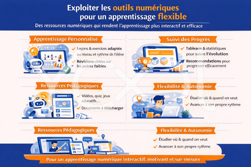 Exploiter les outils numériques pour un apprentissage flexible