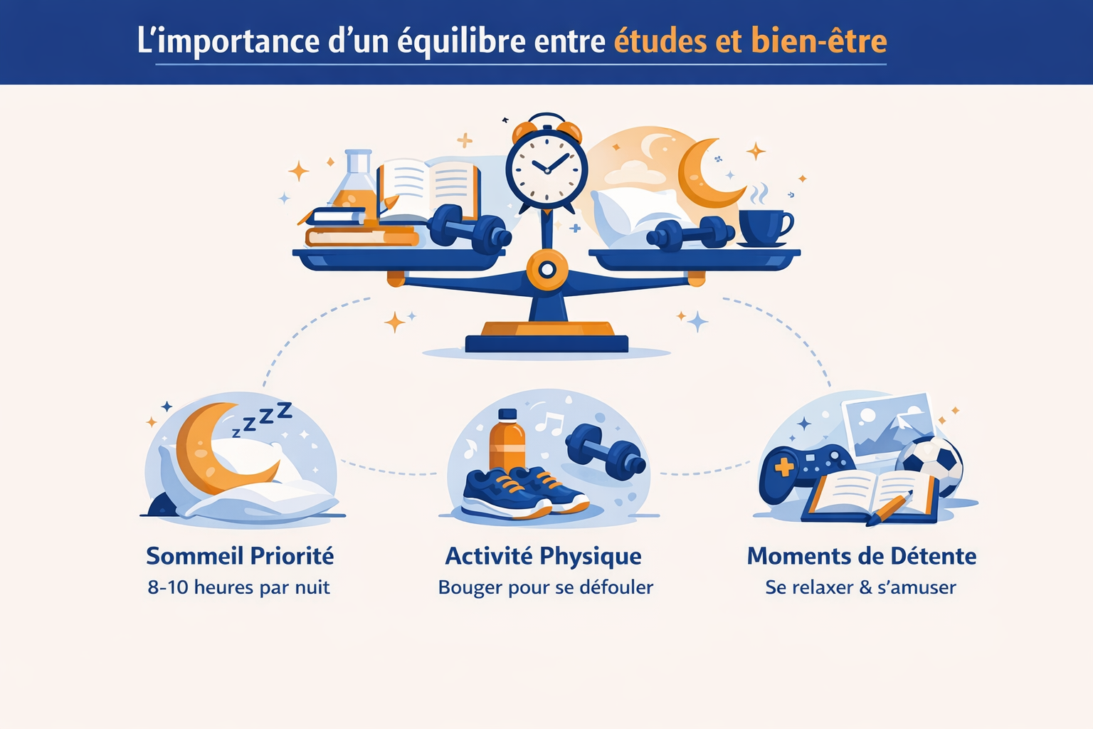 L’importance d’un équilibre entre études et bien-être