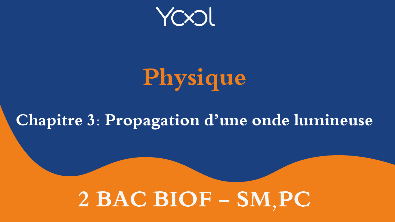 YOOL LIBRARY | Chapitre 3: Propagation d’une onde lumineuse